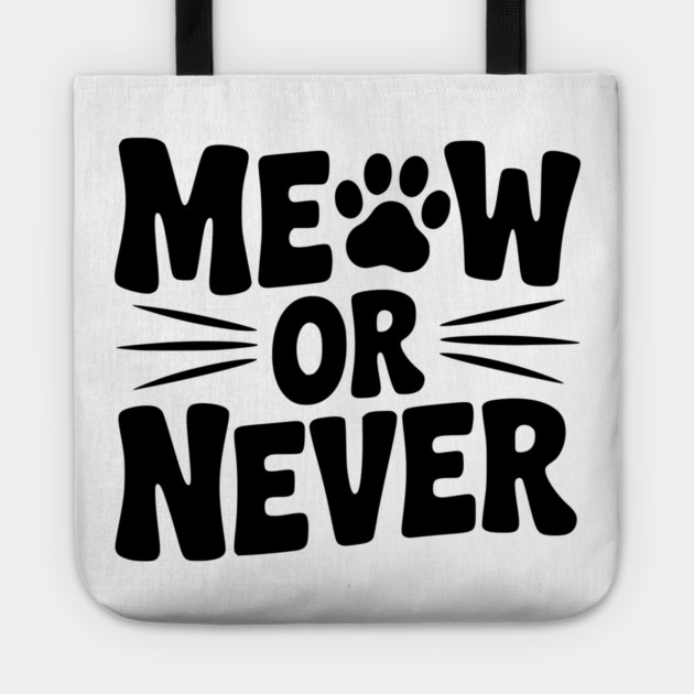 Meow or Never Tote by Frank Ring