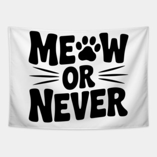 Meow or Never Tapestry