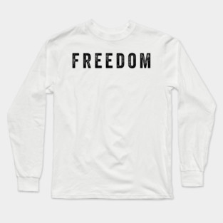 charlie-kirk-white-freedom Long Sleeve T-Shirt