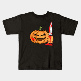 Killer Pumpkin Revenge Kids T-Shirt