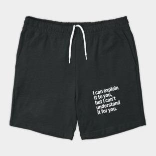 I Can Explain It to You But I Can't Understand It for You Shorts