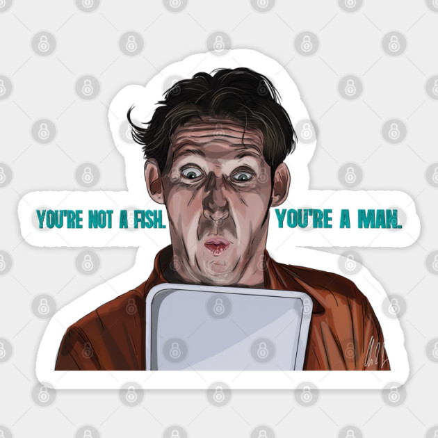 Half Baked: You're Not A Fish Sticker by 51Deesigns