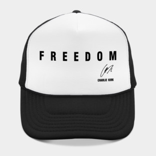 Freedom Charlie Kirk Signature Hat