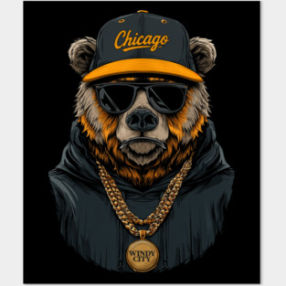 Chicago-Bears Mascot Windy City M5589 Posters and Art