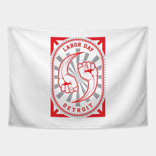 Detroit Labor Day Tapestry