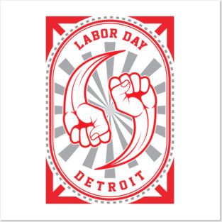 Detroit Labor Day Posters and Art
