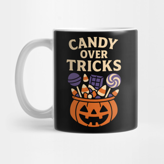 Candy Over Tricks Halloween Pumpkin Candy Graphic by MakerMind8.2