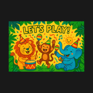 Jungle Party Animals – Fun Musical Celebration T-Shirt