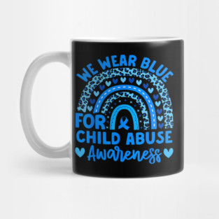 Blue Child Abuse Child Abuse Mug