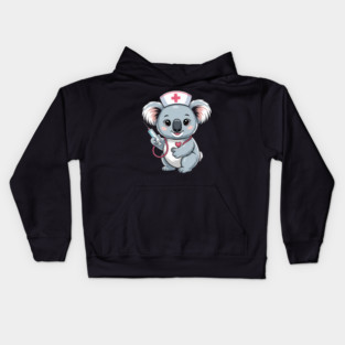 Doctor Koala Eucalyptus Bear Funny Doctor Nurse Kids Hoodie