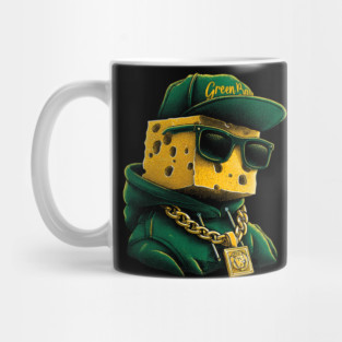 Green Bay Packers Mascot Cheesehead M5638 Mug