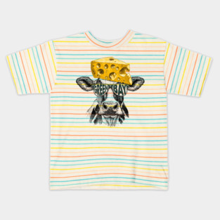 Green Bay Packers Cheesehead Inspired Mascot M5640 Kids T-Shirt