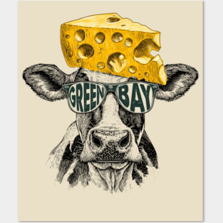 Green Bay Packers Cheesehead Inspired Mascot M5640 Posters and Art