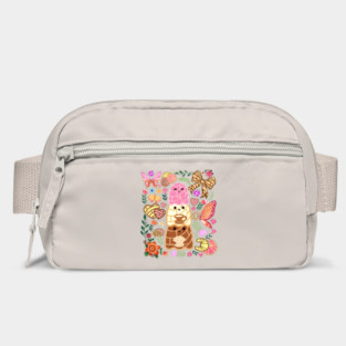 Cute Concha Trio with Flowers and Butterflies Bag