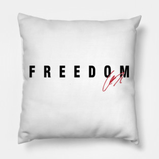Freedom Charlie-Kirk Signature Pillow