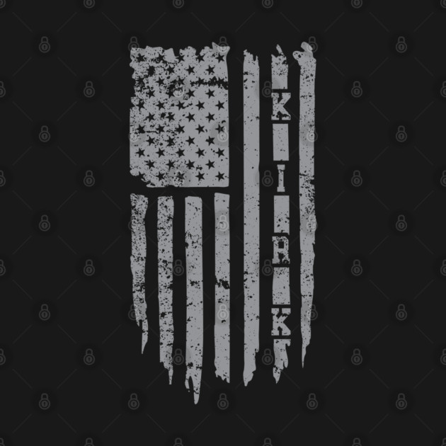 Charlie Kirk T-Shirt Herren - USA Flagge Design 100% Baumwolle