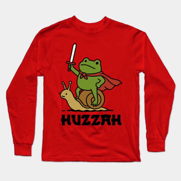 Frog Knight Huzzah Long Sleeve T-Shirt by The WYLD Tribe