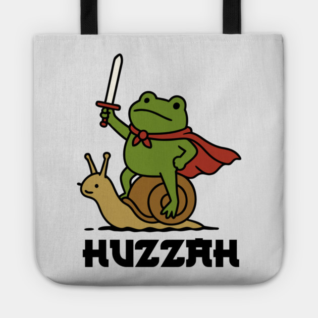 Frog Knight Huzzah Tote by The WYLD Tribe