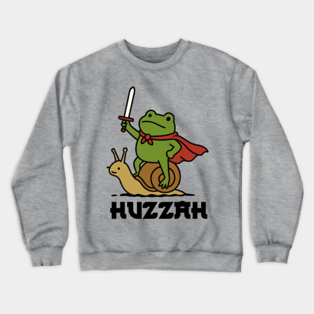 Frog Knight Huzzah Crewneck Sweatshirt by The WYLD Tribe