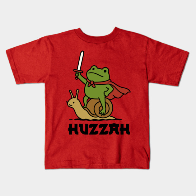 Frog Knight Huzzah Kids T-Shirt by The WYLD Tribe
