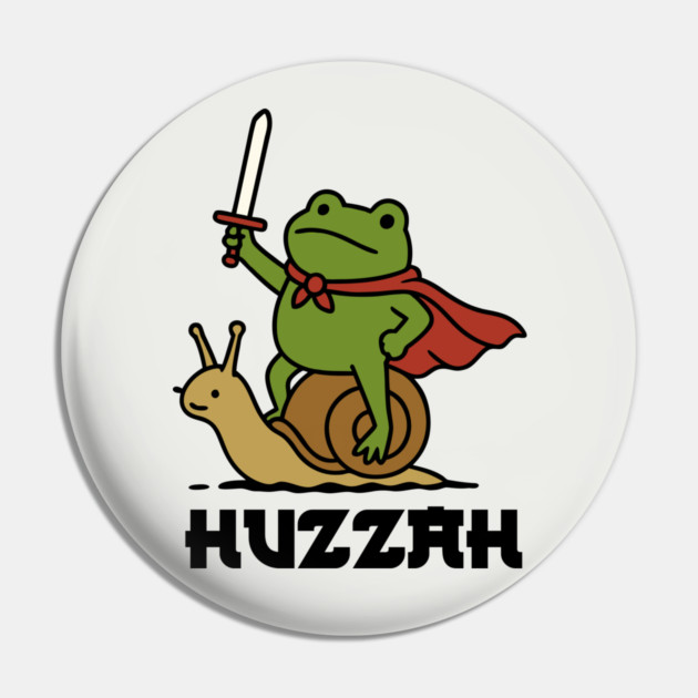 Frog Knight Huzzah Pin by The WYLD Tribe