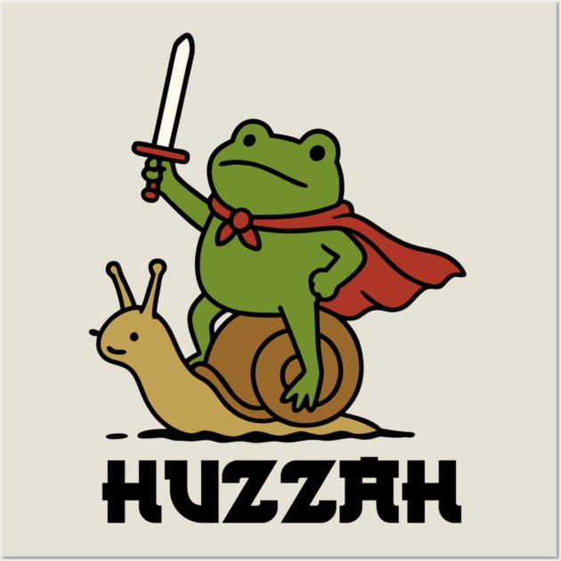 Frog Knight Huzzah Wall Art by The WYLD Tribe
