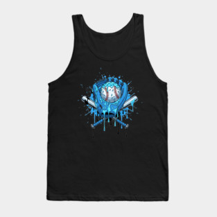 Baseball Drip For Boys Ice Cream Drip Youth Boys Baseball Tank Top