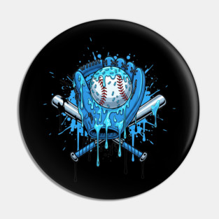 Baseball Drip For Boys Ice Cream Drip Youth Boys Baseball Pin