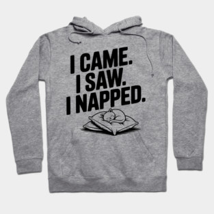 I Came I Saw I Napped Hoodie