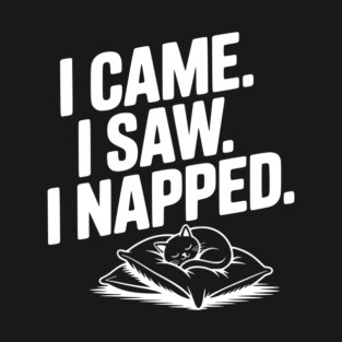 I Came I Saw I Napped T-Shirt