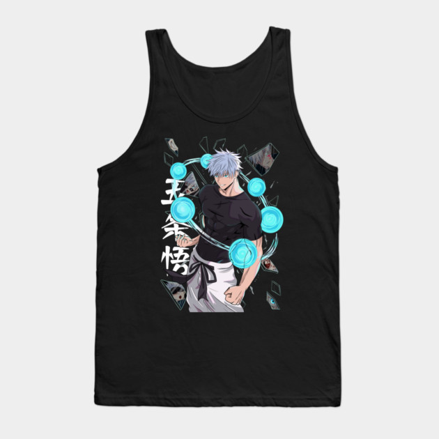 Jujutsu Kaisen Gojo Six Eyes Unleashed Tank Top by Otaku Vibes