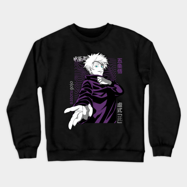 Jujutsu Kaisen Gojo Power Unleashed Crewneck Sweatshirt by Otaku Vibes
