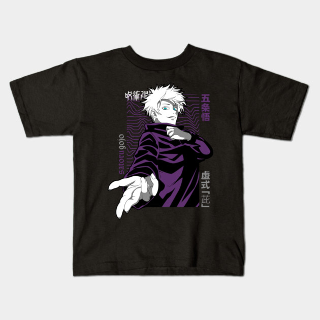 Jujutsu Kaisen Gojo Power Unleashed Kids T-Shirt by Otaku Vibes