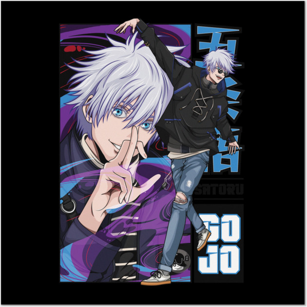 Jujutsu Kaisen Gojo Cursed Technique Reversal Wall Art by Otaku Vibes