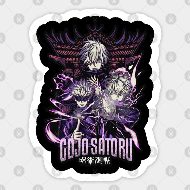 Jujutsu Kaisen Gojo Hollow Purple Attack Sticker by Otaku Vibes
