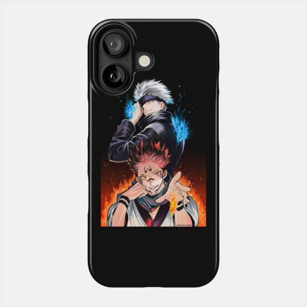 Jujutsu Kaisen Gojo vs Sukuna Intense Duel Phone Case by Otaku Vibes