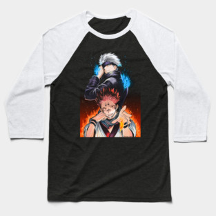 Jujutsu Kaisen Gojo vs Sukuna Intense Duel Baseball T-Shirt