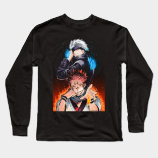 Jujutsu Kaisen Gojo vs Sukuna Intense Duel Long Sleeve T-Shirt