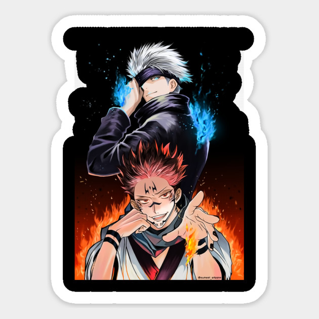 Jujutsu Kaisen Gojo vs Sukuna Intense Duel Magnet by Otaku Vibes