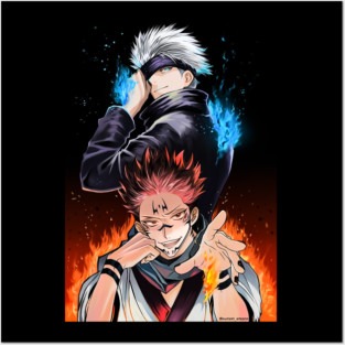 Jujutsu Kaisen Gojo vs Sukuna Intense Duel Posters and Art