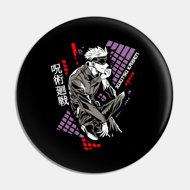 Jujutsu Kaisen - Satoru Gojo Cool Design Pin by Otaku Vibes