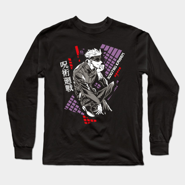 Jujutsu Kaisen - Satoru Gojo Cool Design Long Sleeve T-Shirt by Otaku Vibes