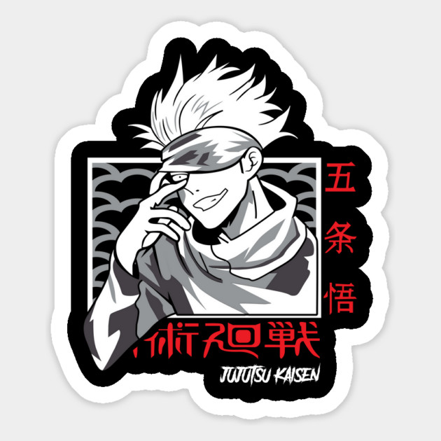 Jujutsu Kaisen Gojo Blindfold Off Moment Magnet by Otaku Vibes
