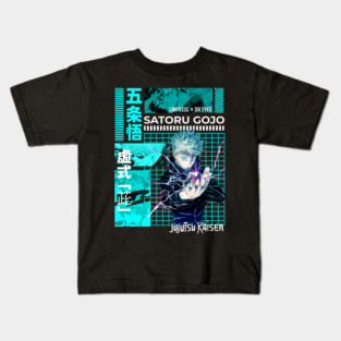 Jujutsu Kaisen Gojo Hollow Purple Attack Kids T-Shirt