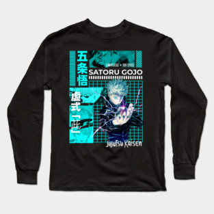 Jujutsu Kaisen Gojo Hollow Purple Attack Long Sleeve T-Shirt