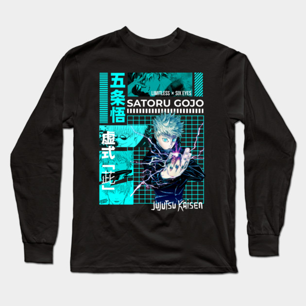 Jujutsu Kaisen Gojo Hollow Purple Attack Long Sleeve T-Shirt by Otaku Vibes