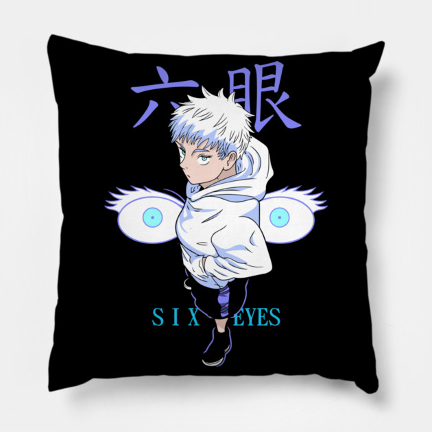 Satoru Gojo Kid Six Eyes - Jujutsu Kaisen Pillow by Otaku Vibes