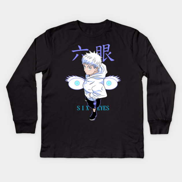 Satoru Gojo Kid Six Eyes - Jujutsu Kaisen Kids Long Sleeve T-Shirt by Otaku Vibes