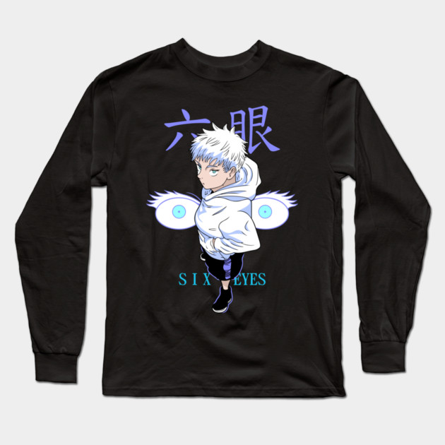 Satoru Gojo Kid Six Eyes - Jujutsu Kaisen Long Sleeve T-Shirt by Otaku Vibes