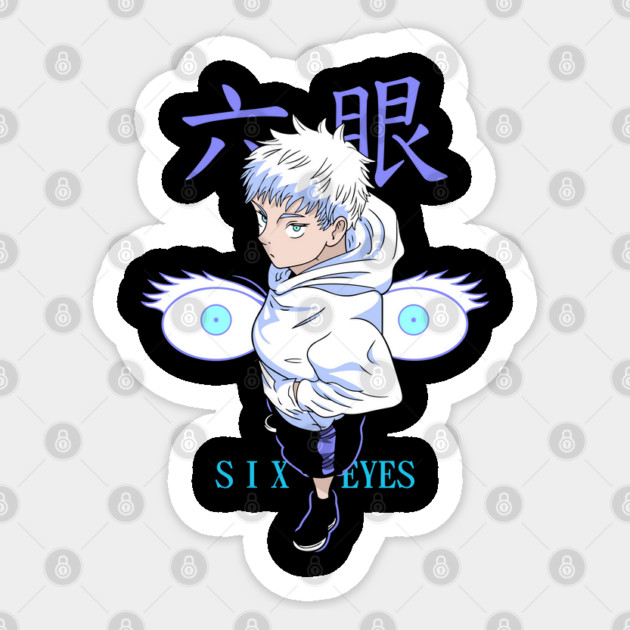 Satoru Gojo Kid Six Eyes - Jujutsu Kaisen Sticker by Otaku Vibes